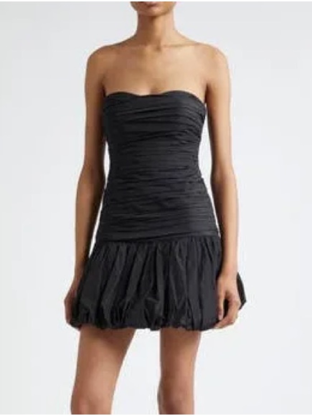 NWT - cinq a sept Rosanna Ruched Bubble Mini Dress